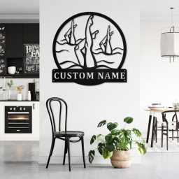 Personalized Artistic Swimming Metal Sign | Artistic Swimming Metal Wall Art | Artistic Swimming Metal Sign | Artistic Swimming Gift