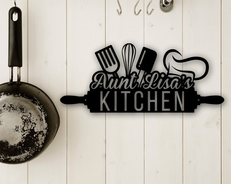 Custom Metal Sign for Kitchen-Nana's Kitchen Metal Sign-Personalized Kitchen Signs-Nana Mothers Day Gift-Custom Kitchen Sign Wall Decor