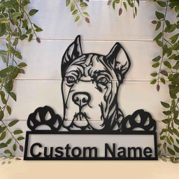 Personalized Cane Corso Dog Metal Sign Art | Custom Cane Corso Dog Metal Sign | Dog Gift | Birthday Gift | Animal Funny