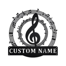 Personalized Music Notes Metal Sign | Music Teacher Metal Wall Art | Music Notes Metal wall Decor | Music Teacher Gift| Custom Music Teacher
