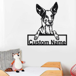 Custom Podenco Dog Metal Wall Art, Personalized Podenco Name Sign Decoration For Room, Podenco Home Decor, Custom Dog, Podenco Dog