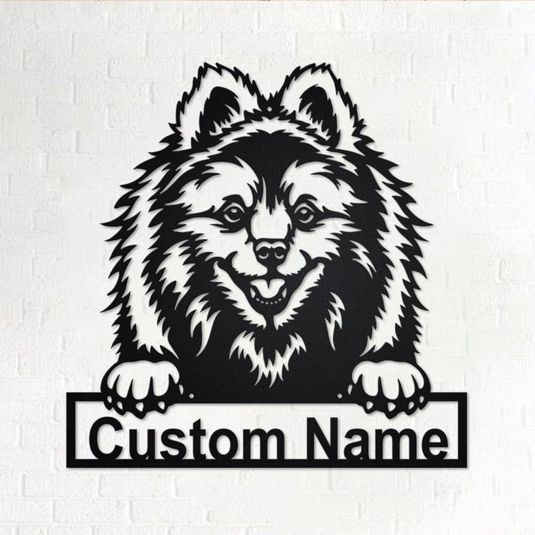 Custom Volpino Dog Metal Wall Art, Personalized Volpino Name Sign Decoration For Room, Volpino Home Decor, Custom Volpino Dog, Custom Dog