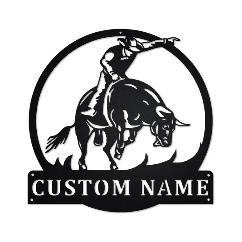 Personalized Bull Riders Metal Sign | Bull Riders Metal Wall Art | Bull Riders Metal Sign | Bull Riders Lover| Bull Riders Gift| Bull Riders