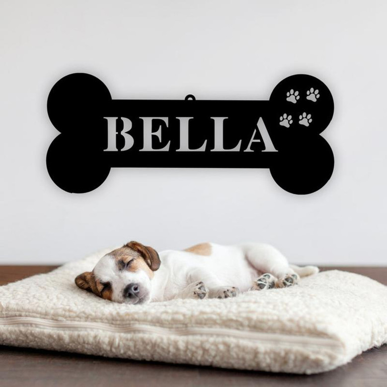 Custom Dog Name Sign, Personalized Dog Bone, Custom Dog Bones, Custom Metal Dog Bones, Personalized Metal dog Bones, Dog House Signs