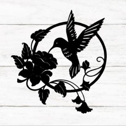 Hummingbird Metal Sign, Custom Hummingbird Family Name Sign, Personalized Metal Sign, Hummingbird Monogram