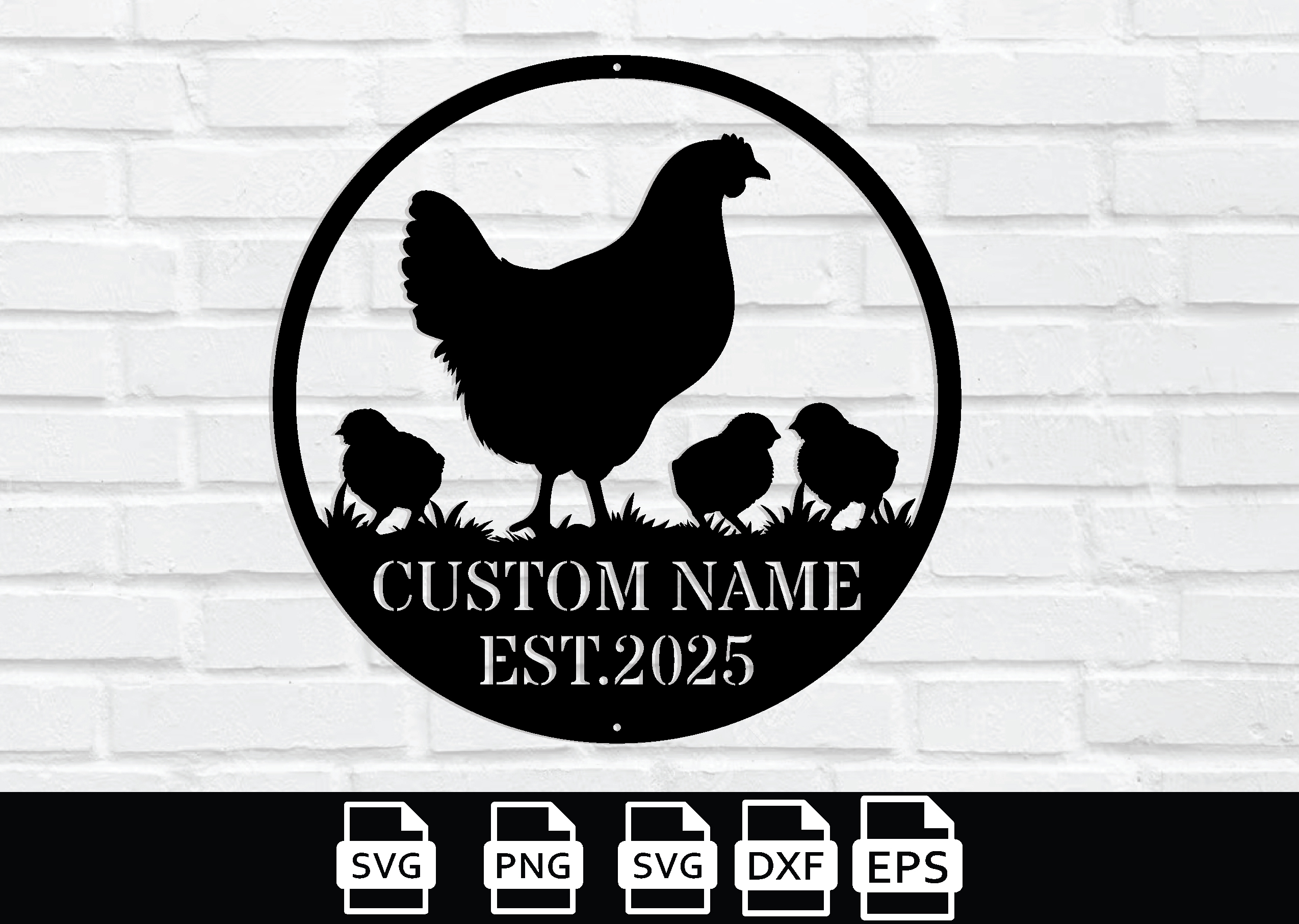 Custom Chicken Coop Metal Sign
