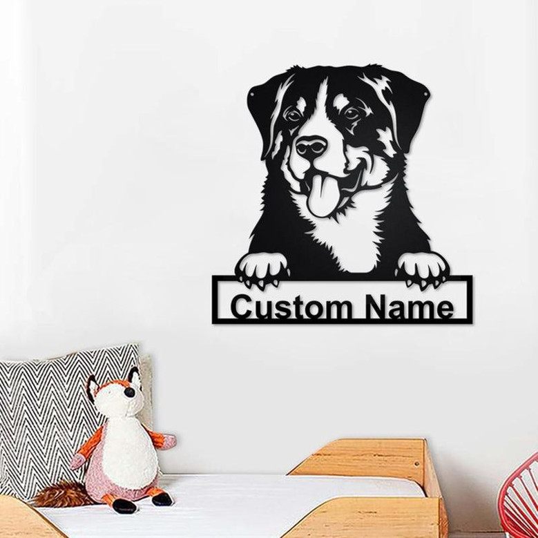 Personalized Appenzeller Sennenhund Metal Sign | Appenzeller Sennenhund Metal Wall Art | Dog Metal Sign | Appenzeller Sennenhund Lover Gift|