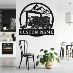 Custom Cold Air Blower Truck Metal Wall Art, Personalized Cold Air Blower Truck Name Sign Decoration For Room, Cold Air Blower Home Decor