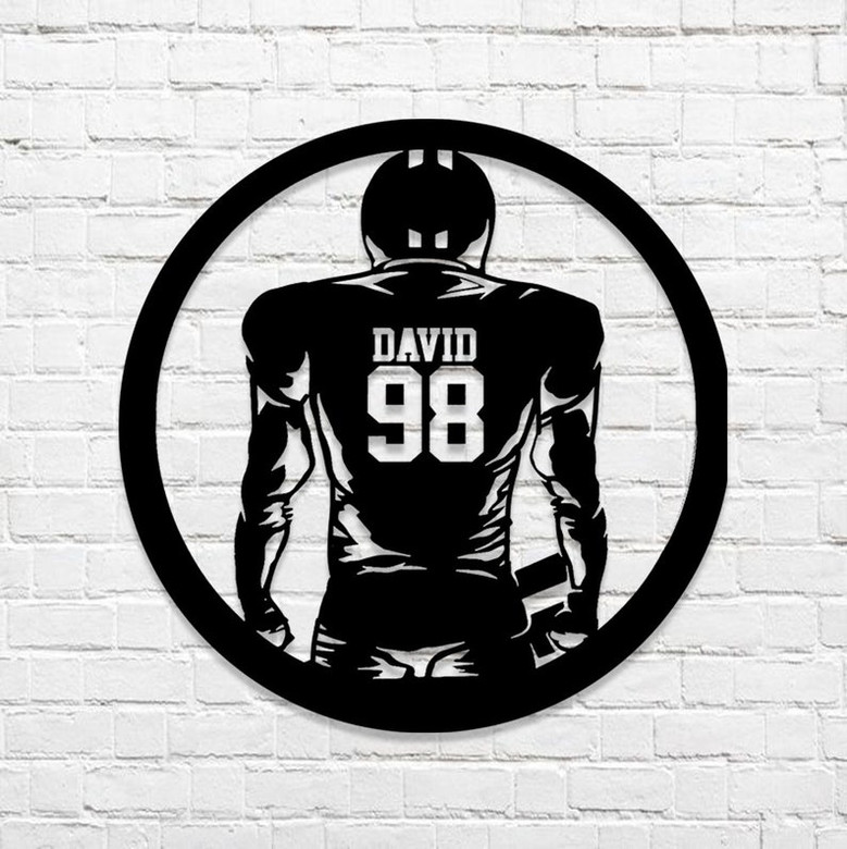 Personalized Garden Metal Sign,Customized Metal Sign,Custom Family Name Sign,Gift For Gardener,Football Sign,Housewarming Gift.