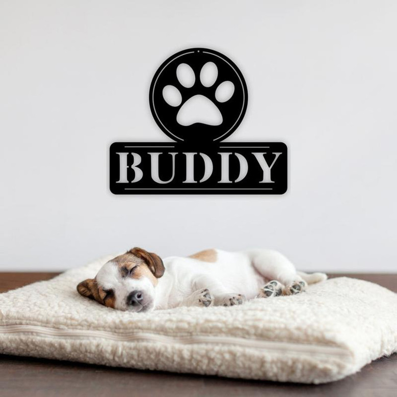 Personalized Pet Name Sign, Metal Sign for dog, Personalized Dog Gifts, Custom Dog Name Sign, Pet name sign, Personalized Gift for Dog