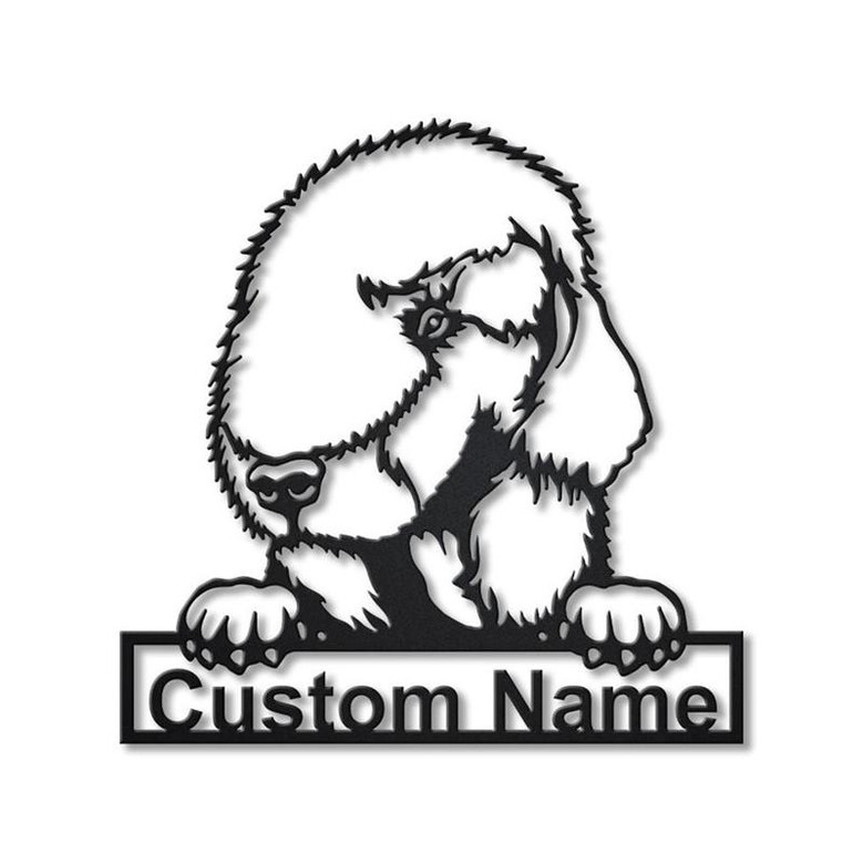 Personalized Bedlington Terrier Dog Metal Sign Art | Custom Bedlington Terrier Dog Metal Sign | Dog Gift | Animal Funny | Birthday Gift
