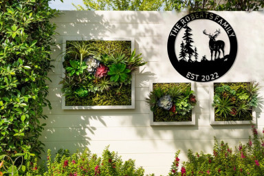 Custom Deer Sign, Metal Personalized Family Name Sign, Hunter Hunting, Deer Antler Decor