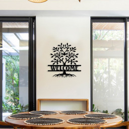 Personalized Tree of Life Name Sign, Custom Tree of Life Wall Decor, Metal Family Tree Decor