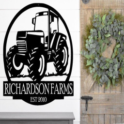 Farm Sign Farm Metal Sign Tractor Name Sign Farm Metal Sign Farm Tractor Sign