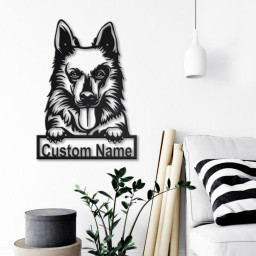 Personalized Swiss Shepherd Dog Metal Sign Art | Custom Swiss Shepherd Dog Metal Sign | Dog Gift | Animal Custom