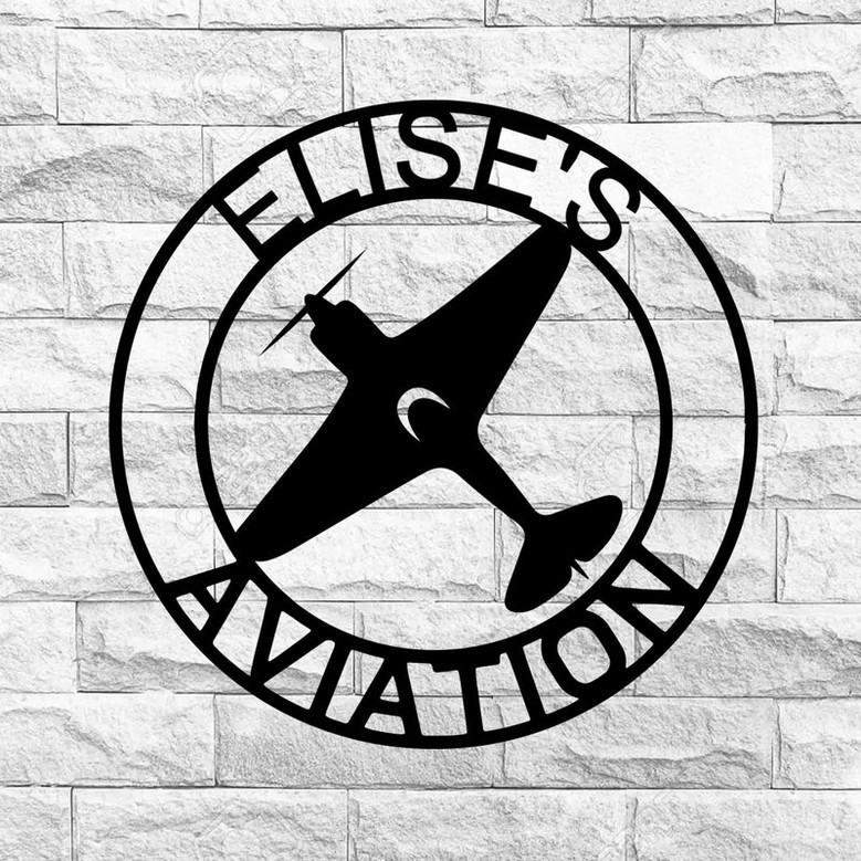 Airplane Hangar Sign, Personalized Pilot Name Sign, Custom Aviation Lover, Man Cave Sign, Airplane Sign, Personalized Airplane Sign, Plane