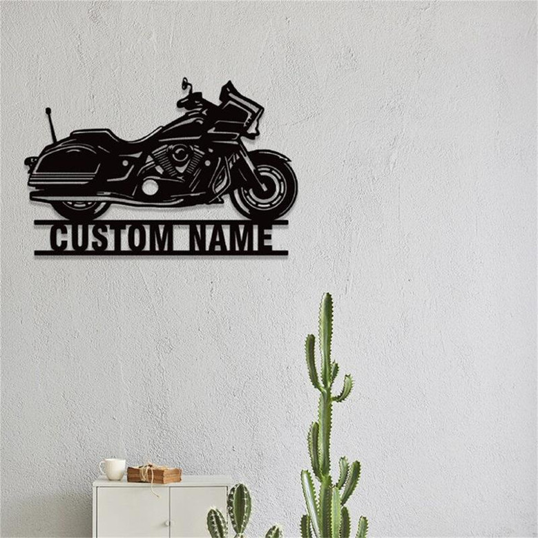Personalized Motorcycle Metal Sign,Motorcycle Metal Wall Art,Custom Motocross Rider Name Signs