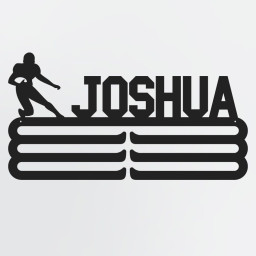 Football Medal Hanger With Custom Name, Personalized Football Medal Holder