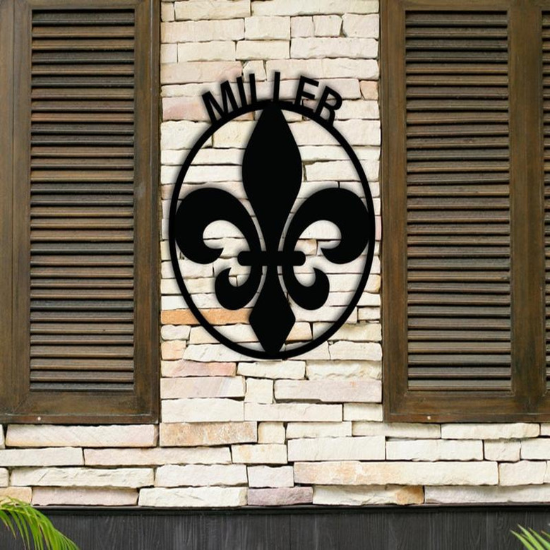 Personalized fleur-de-lis Sign|wall hanging|fleur-de-lis sign| fleur-de-lis|custom name sign|custom home decor|Louisiana sign|Louisiana|gift
