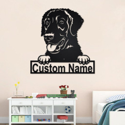 Personalized Curly-Coated Retriever Metal Sign | Dog Metal Wall Art | Dog Metal Wall Decor | Custom Curly-Coated Retriever Dog | Custom Dog