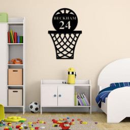 Custom Metal Sign, Wall art, wall hanging, last name sign, personalized sign, home decor,wall decor,basketball, basketball sign,gift for son