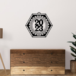 Happy New Year ornament Metal Sign