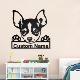 Personalized Chihuahua Dog Metal Sign | Chihuahua Dog Metal Wall Art | Dog Metal Sign| Chihuahua Dog Gift | Chihuahua Dog Lover Gift