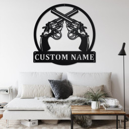 Custom Revolvers Metal Wall Art, Personalized Revolvers Name Sign Decoration For Room, Revolvers Home Decor, Custom Revolvers, Revolvers