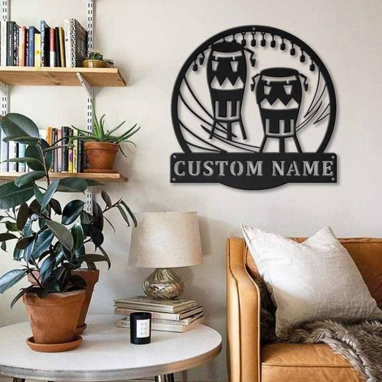 Personalized Conga Music Metal Sign Art | Custom Conga Music Metal Sign | Conga Gifts for Men | Conga Gift | Music Gift