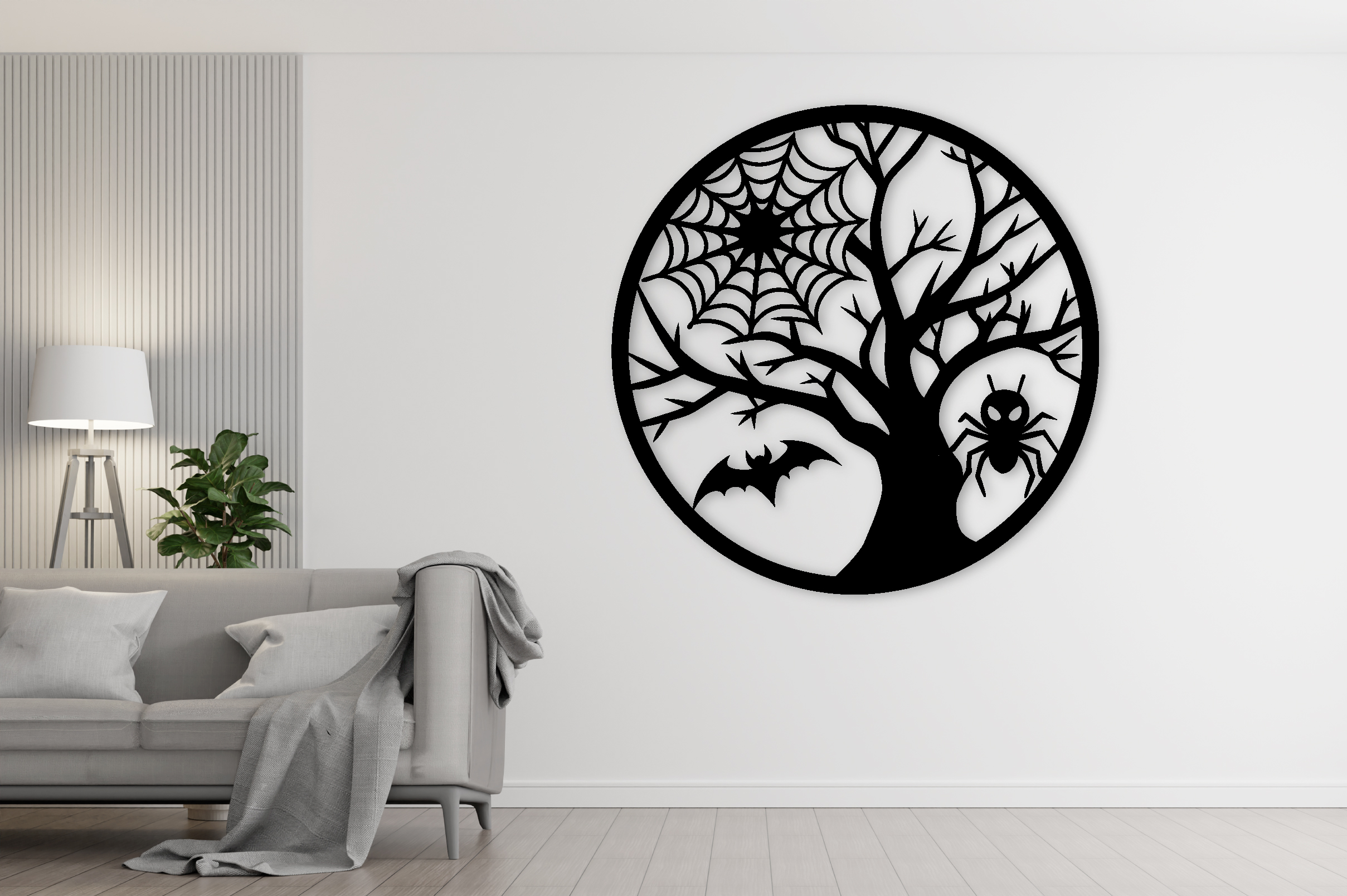 Halloween Metal Sign Wall Art