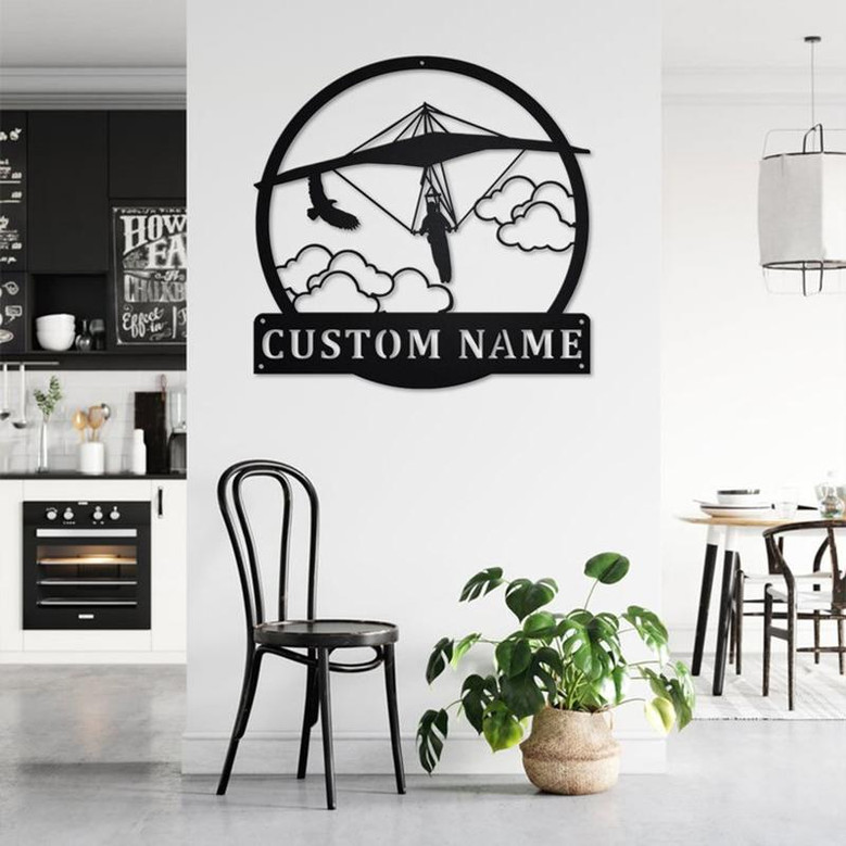 Personalized Hang Gliding Metal Sign | Hang Gliding Metal Wall Art | Hang Gliding Metal wall Decor | Hang Gliding Lover Gift | Hang Gliding