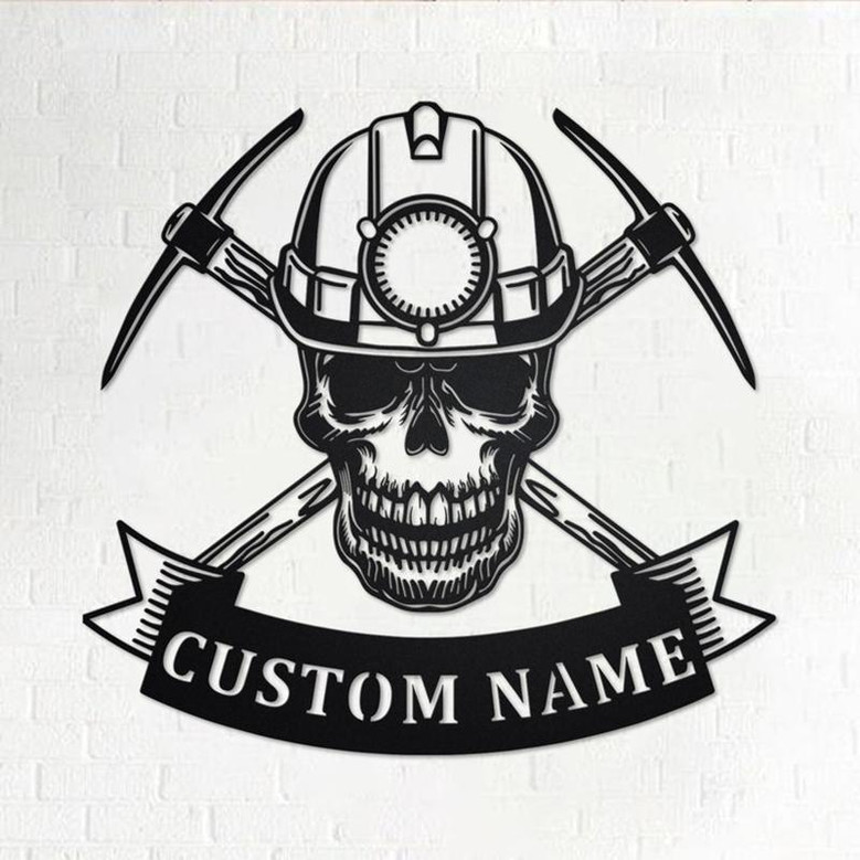 Personalized Coal Miner Metal Sign | Coal Miner Metal Wall Art | Coal Miner Metal wall Decor | Coal Miner Gift | Coal Miner Custom | Mining
