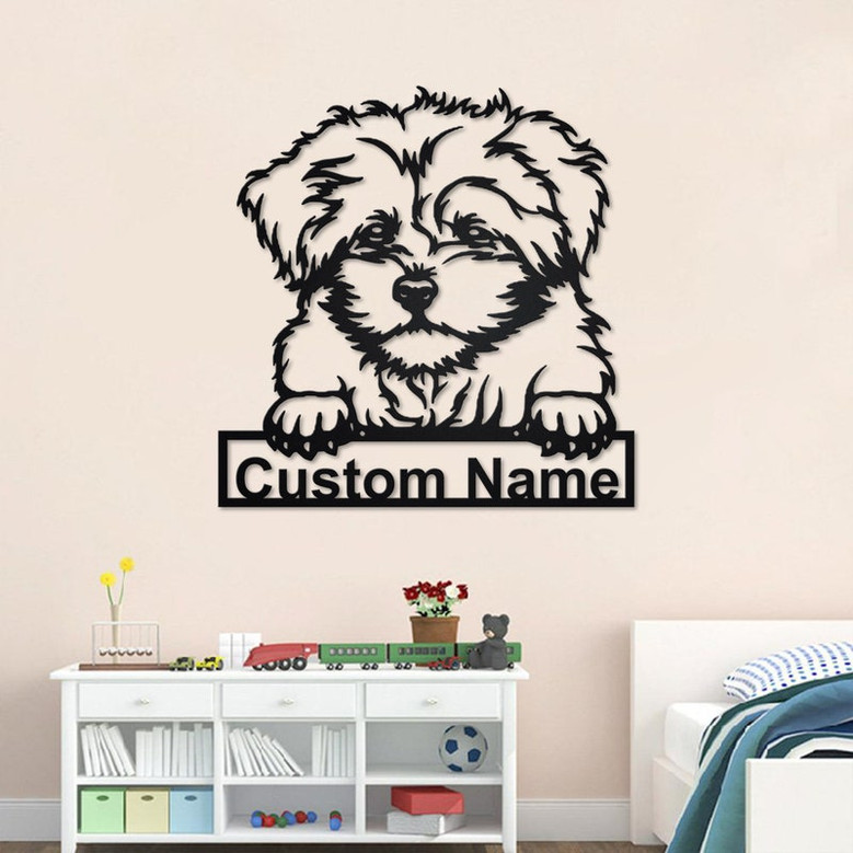 Personalized Bolonka Zwetna Metal Sign | Bolonka Zwetna Metal Wall Art | Dog Metal Sign | Dog Lover Gift | Bolonka Zwetna | Custom Dog