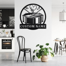 Personalized Snare Drum Metal Sign | Snare Drum Metal Wall Art |Snare Drum Metal wall Decor | Snare Drum Gift | Custom Snare Drum