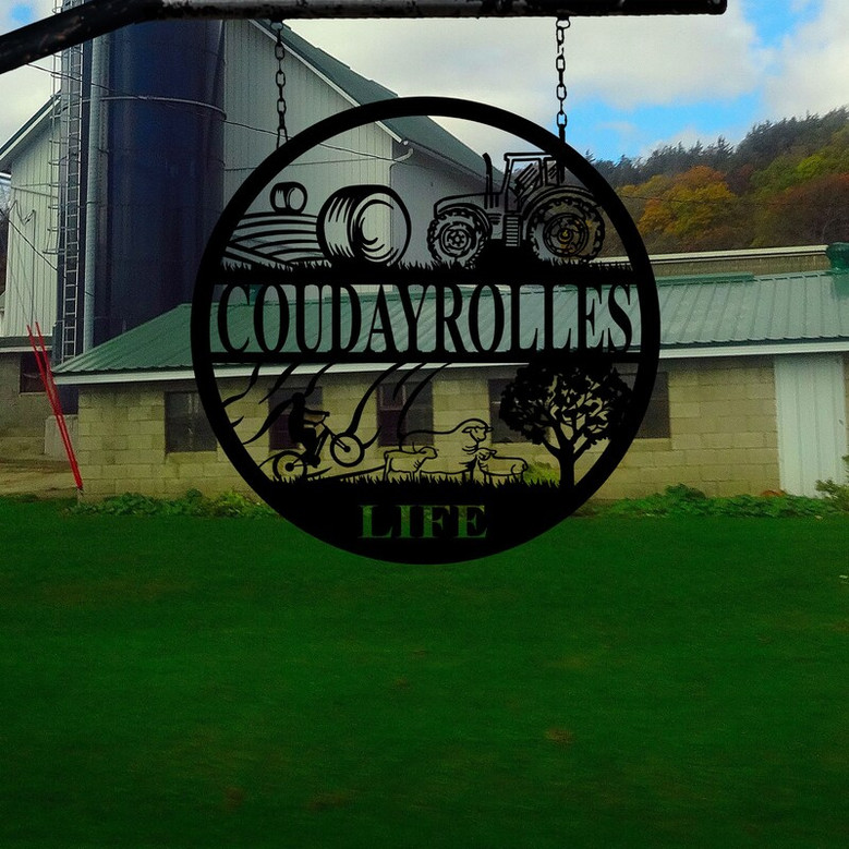 Personalized Metal Farm Sign, Custom Ranch House Metal Sign, Unique Birthday Gift, Christmas Gift for Dad