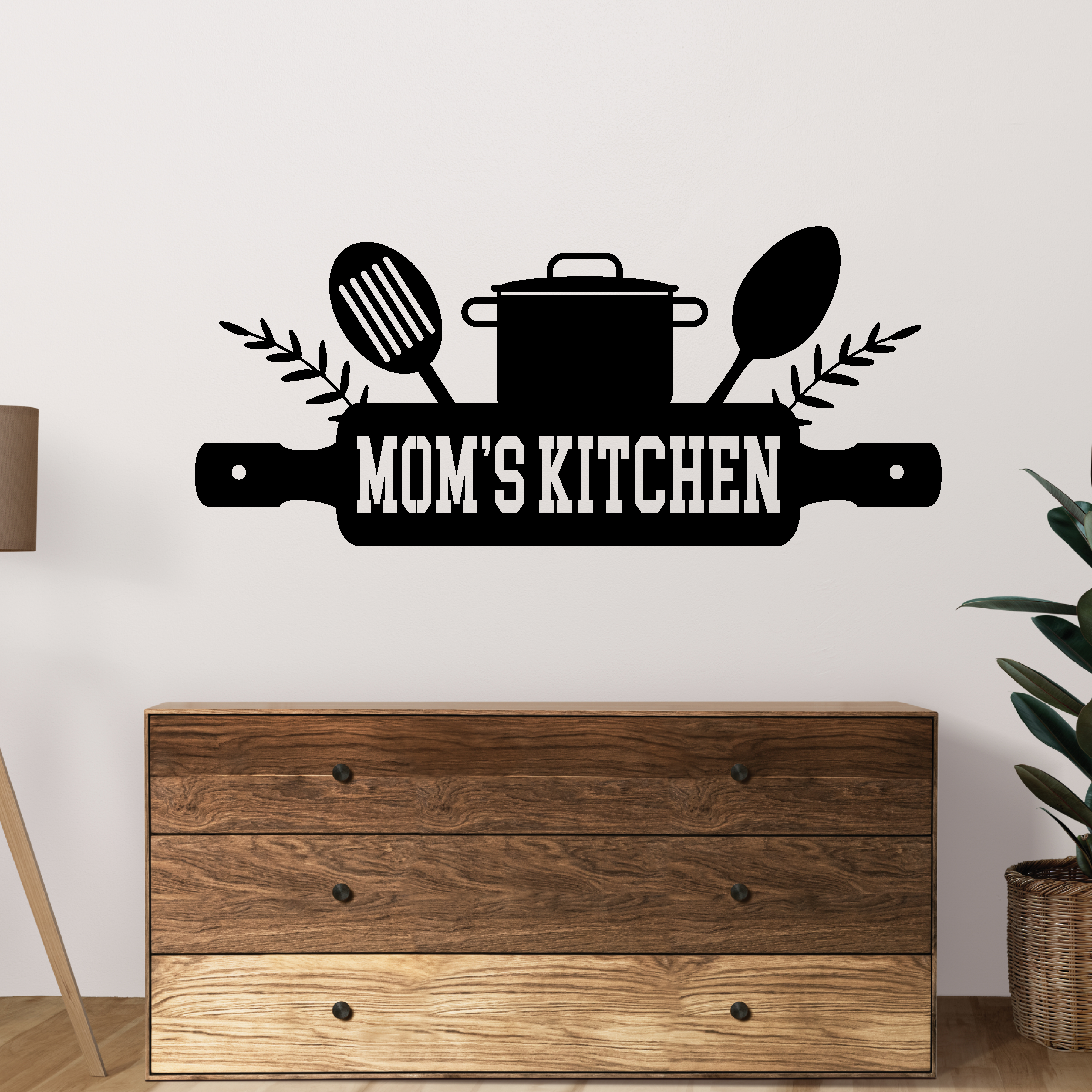 Mom's Kitchen Metal Sign Kitchen Decor