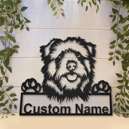 Personalized Norfolk Norwich Terrier Dog Metal Sign Art | Custom Norfolk Norwich Terrier Metal Sign | Animal Funny | Father's Day Gift