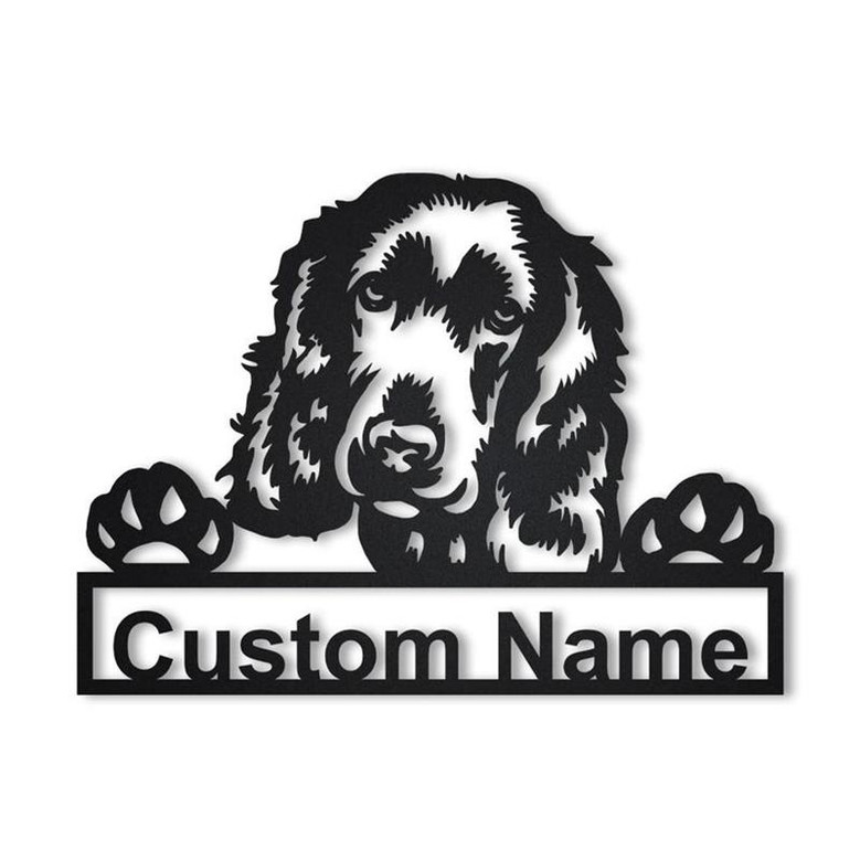 Personalized English Cocker Spaniel Dog Metal Sign Art | Custom English Cocker Spaniel Metal Sign | Dog Gift | Birthday Gift | Animal Funny