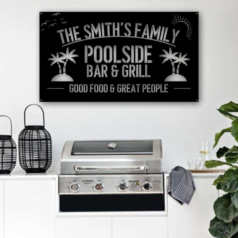 Custom Metal Sign-Personalized Metal Sign-Metal Signs Personalized-Outdoor Signs-Family Name Sign Metal Signs
