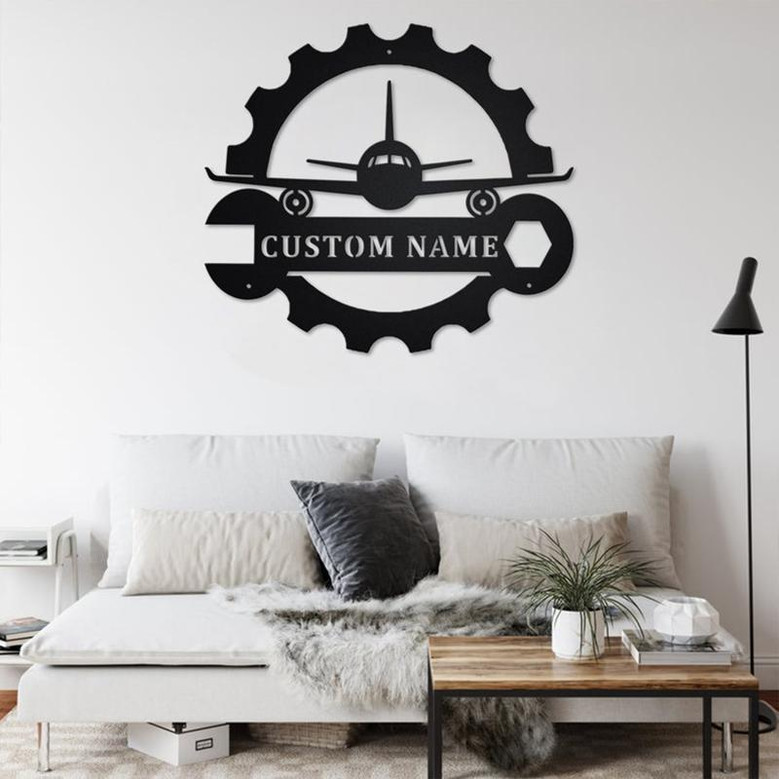 Personalized Aircraft Mechanic Metal Sign| Aircraft Mechanic Metal Wall Art| Aircraft Mechanic Metal Sign| Aircraft Mechanic Gift | Mechanic