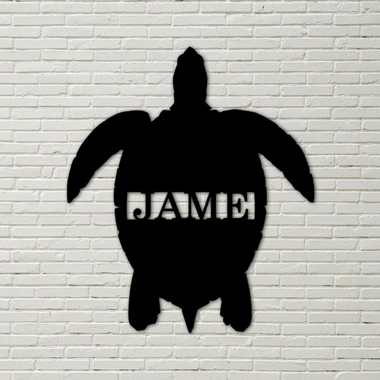Sea Turtle Metal sign Wreath, Front Door Wreath, lake house decor, beach home decor, metal sign, metal turtle