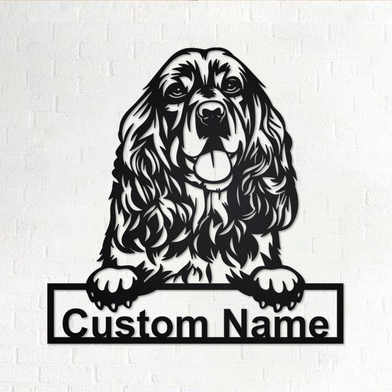 Personalized Cocker Spaniel Metal Sign | Cocker Spaniel Metal Wall Art | Cocker Spaniel Metal Wall Decor | Custom Cocker Spaniel |Custom Dog