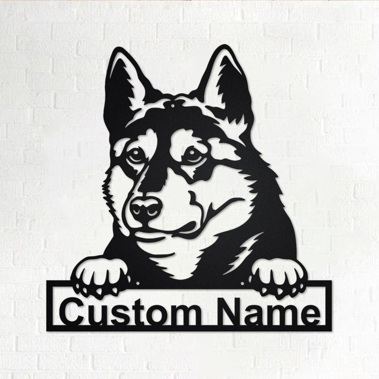 Custom West Siberian Laika Dog Metal Wall Art, Personalized West Siberian Laika Name Sign Decoration For Room,West Siberian Laika Home Decor