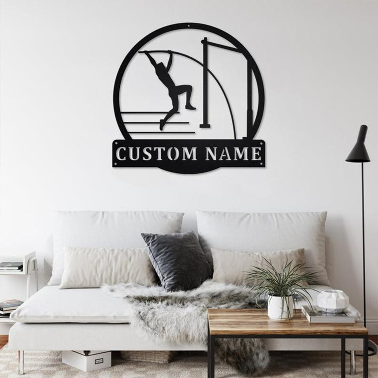 Personalized Pole Vault Metal Sign | Pole Vault Metal Wall Art | Pole Vault Metal wall Decor | Pole Vault Lover Gift | Custom Pole Vault