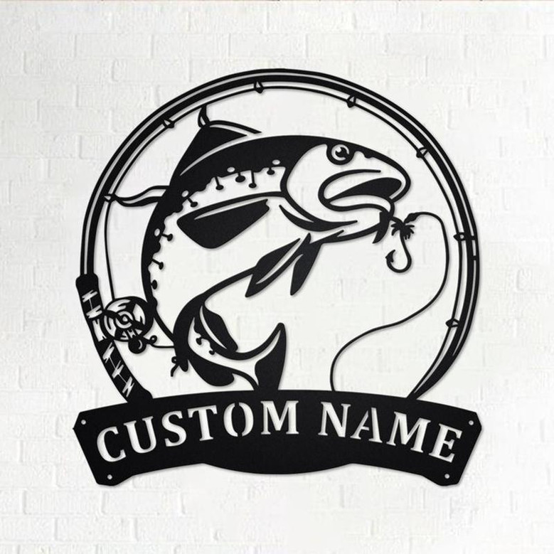Personalized Atlantic Cod Fish Metal Sign | Fishing Metal Wall Art | Fishing Metal wall Decor | Fishing Lover | Custom Fishing | Fishman