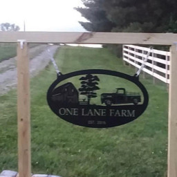 Metal Farm Sign Barn Old Truck With Your Name Metal Wall Art Metal House Sign