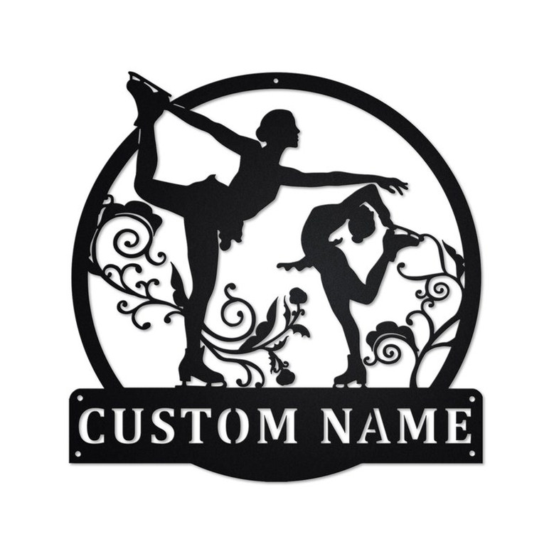 Personalized Figure Skating Metal Sign | Figure Skating Metal Wall Art | Figure Skating Metal wall Decor | Figure Skating Lover Gift