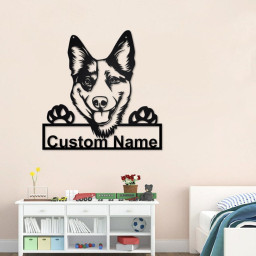 Personalized Australian Cattle Dog Metal Sign | Australian Cattle Dog Metal Wall Art | Dog Metal Sign | Australian Cattle Dog Lover Gift|