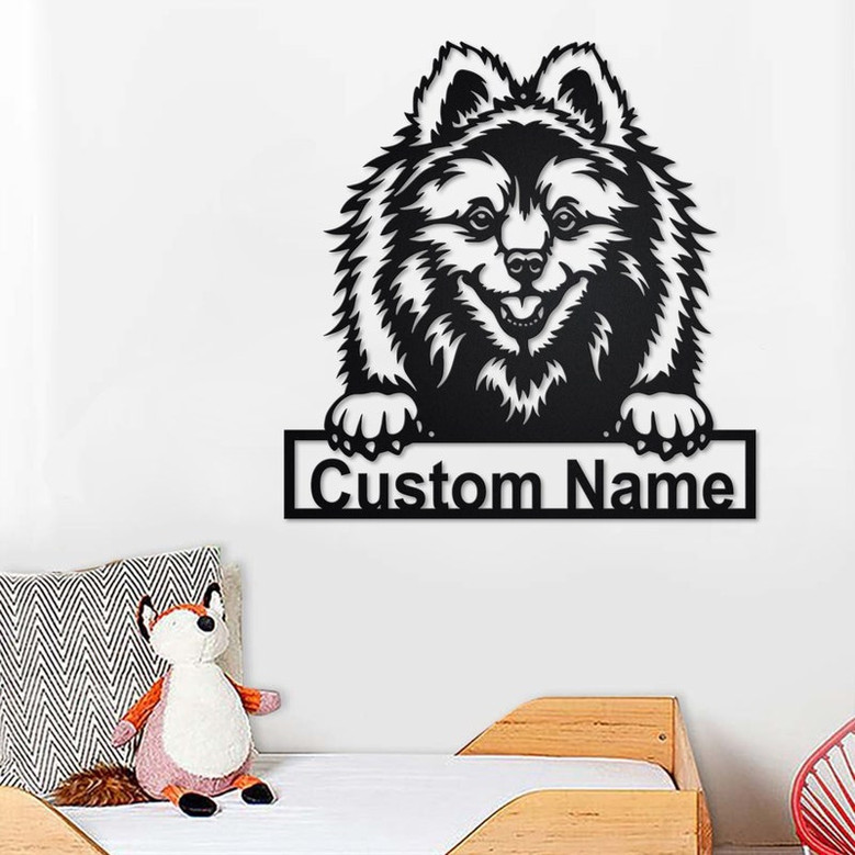 Custom Volpino Dog Metal Wall Art, Personalized Volpino Name Sign Decoration For Room, Volpino Home Decor, Custom Volpino Dog, Custom Dog