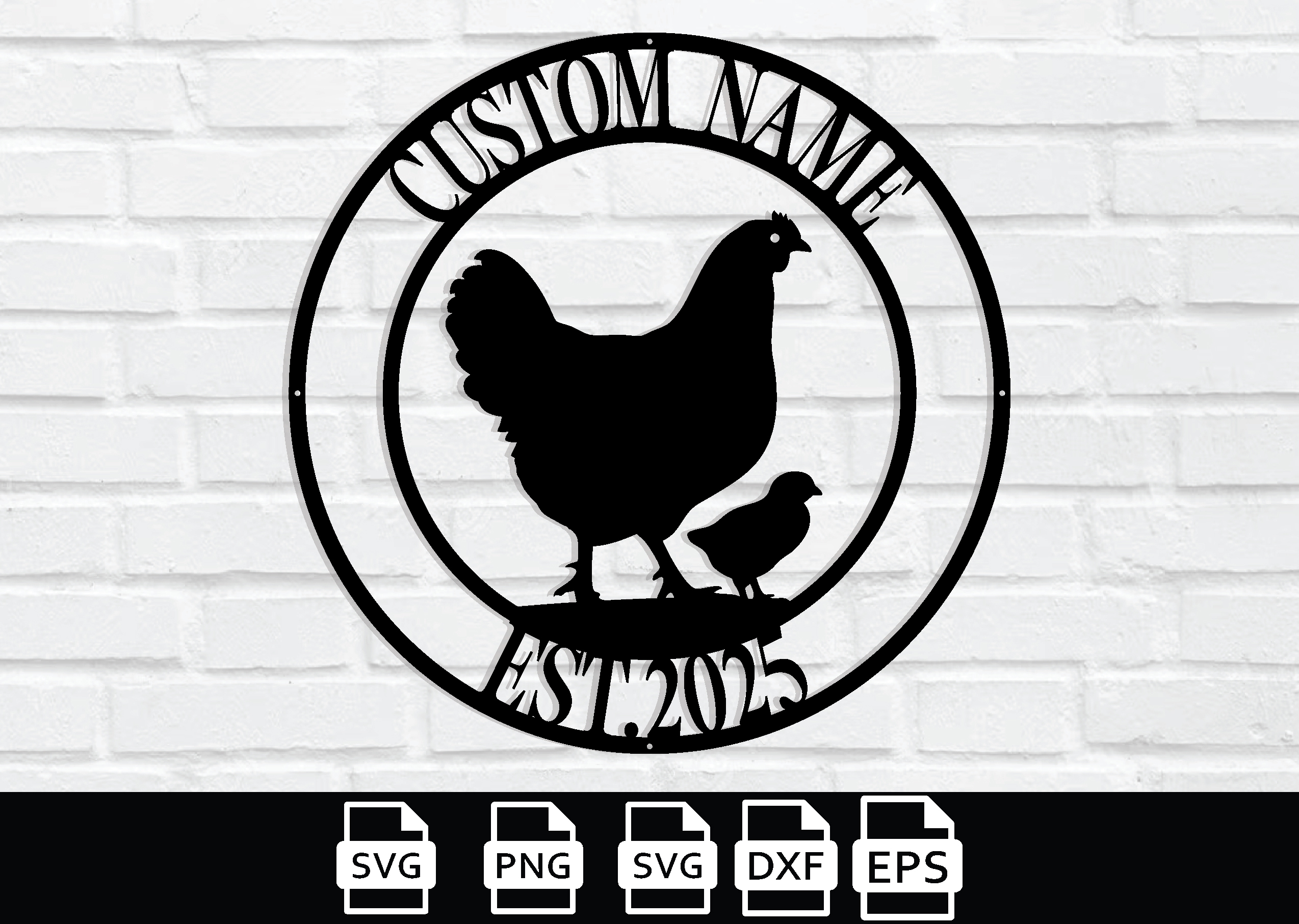 Custom Chicken Coop Metal Sign